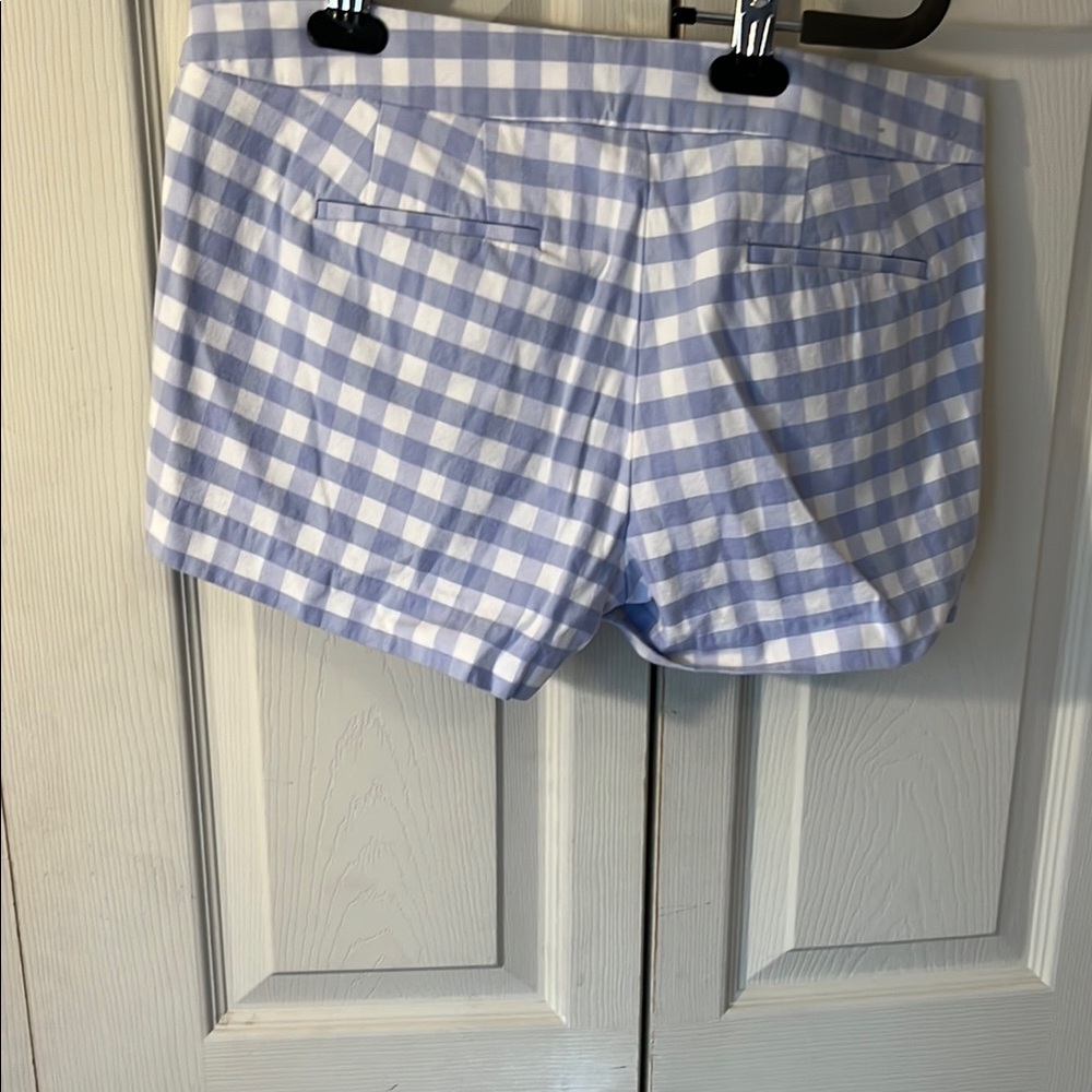J. Crew Blue and White Gingham Bermuda Shorts - Picture 3 of 4